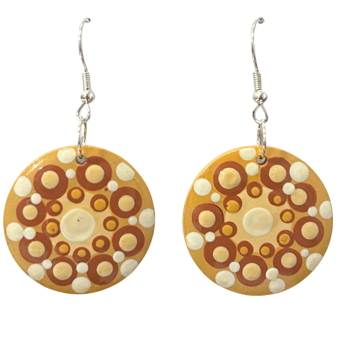 Wiradjuri Aura Large Circle Earrings