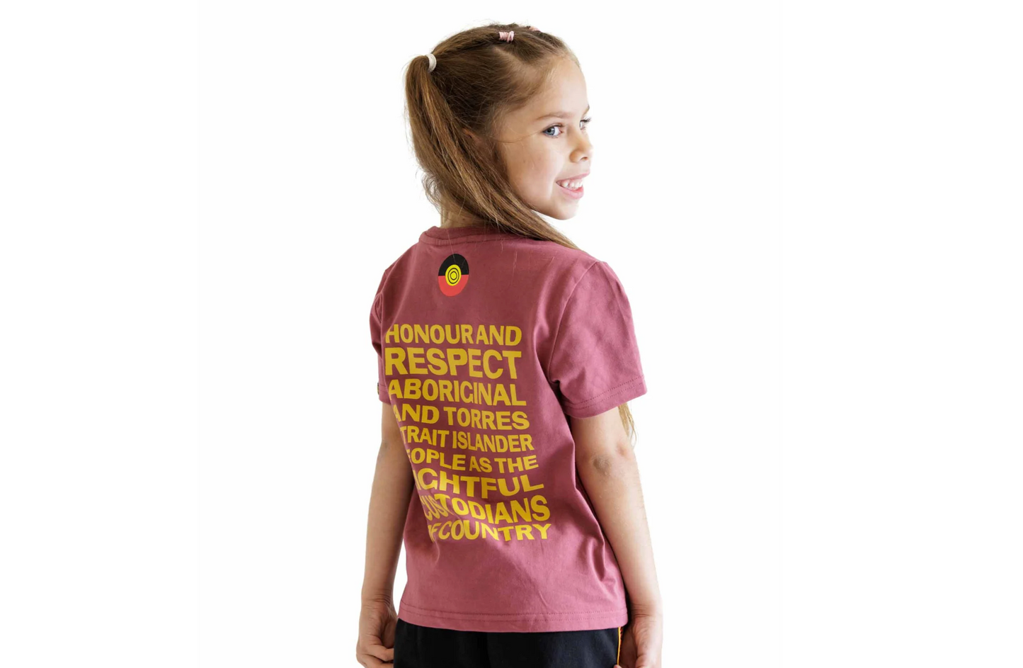 Clothing the Gaps Honour Country Kids Tee Plum