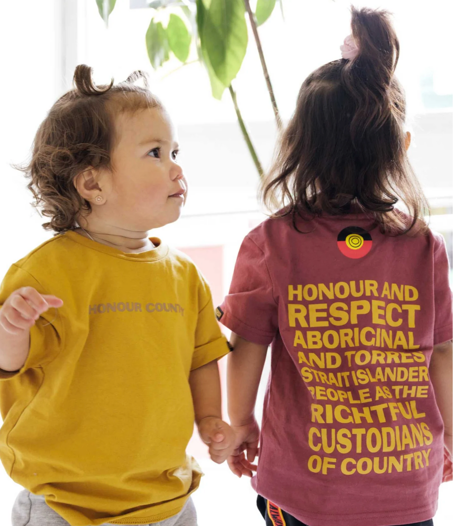 Clothing the Gaps Honour Country Kids Tee Mustard
