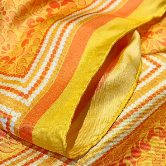 Jasmine Coe Honeybee Silk Pocket Square