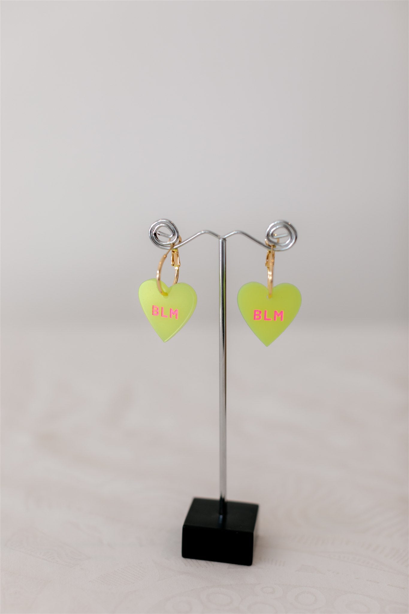 Nungala Creative BLM Heart Earrings