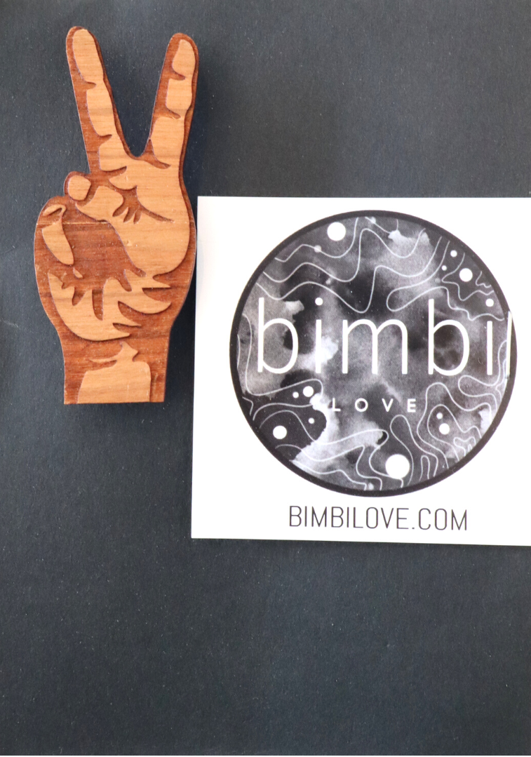 Bimbi Love Peace Brooch