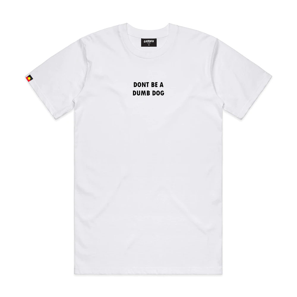 Gammin Threads Dumb Dog Tee White