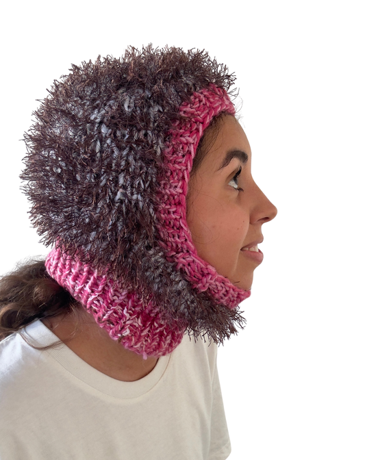 Scuzzz Knits - Hand Knitted Fuzzy Balaclava
