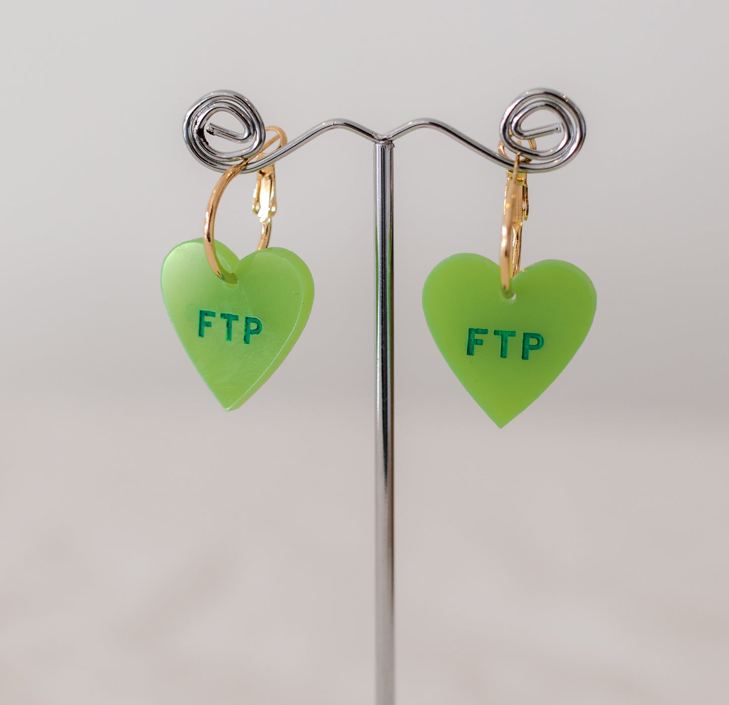 Nungala Creative FTP Heart Earrings