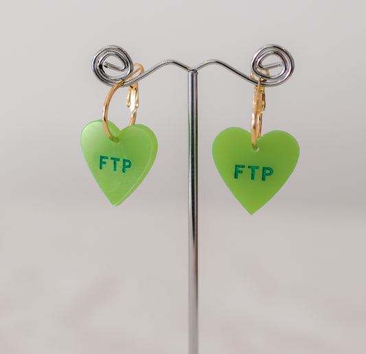 Nungala Creative FTP Heart Earrings