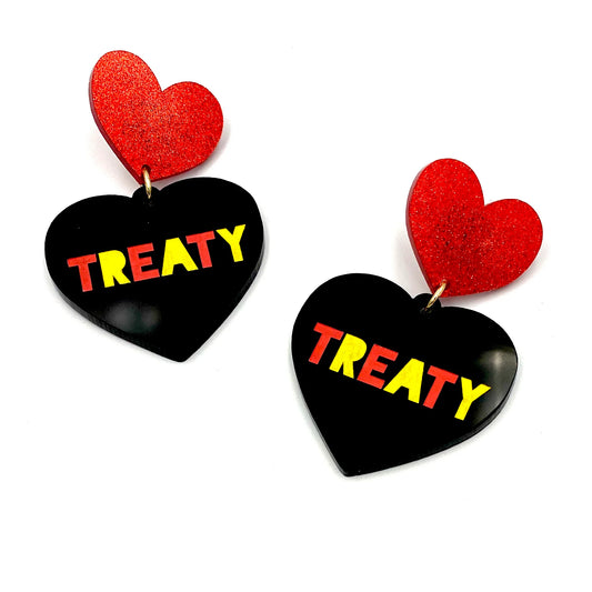 Haus of Dizzy Treaty Heart Earrings