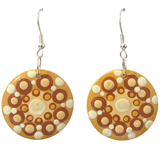 Wiradjuri Aura Large Circle Earrings