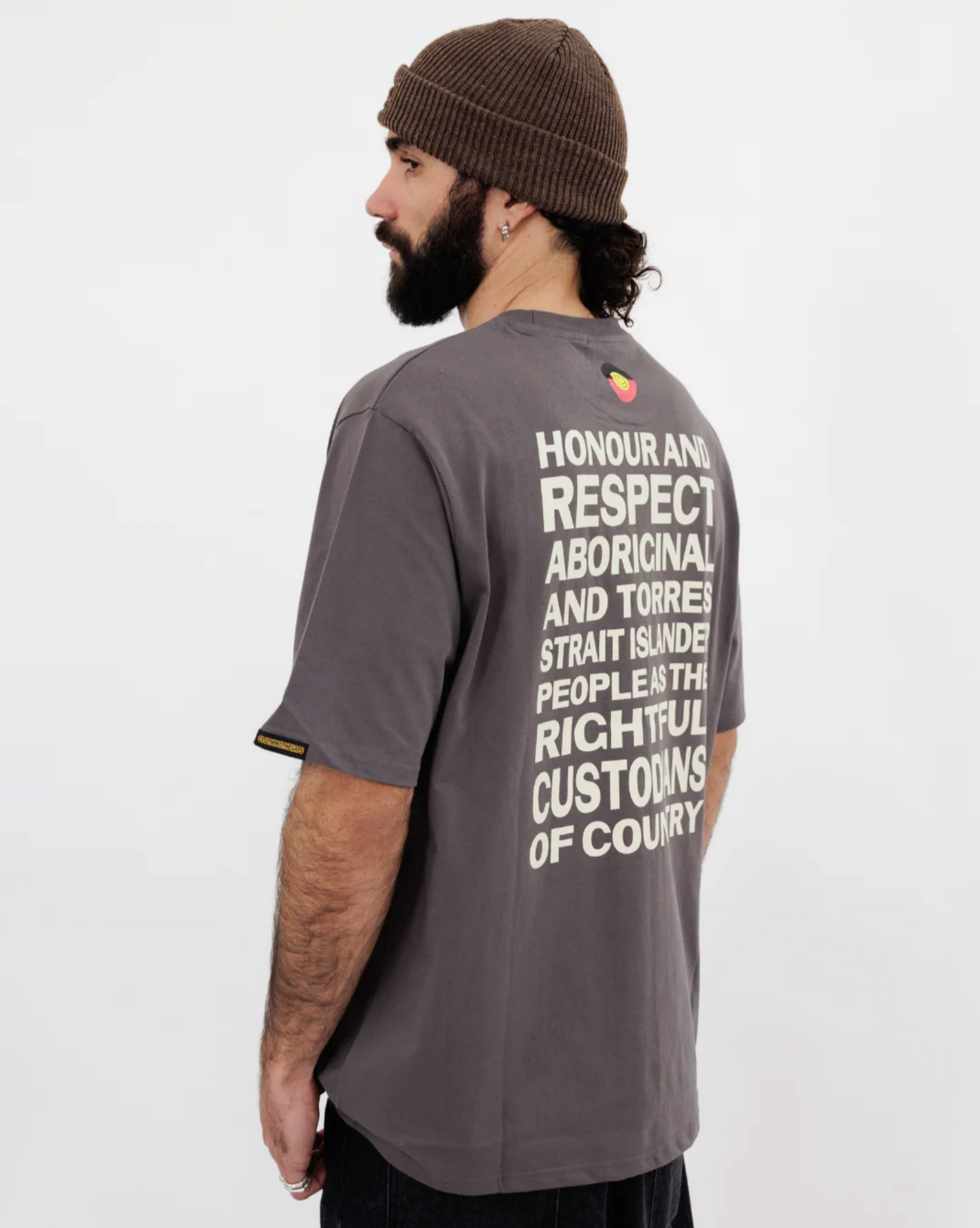 Clothing the Gaps Honour Country Tee Charcoal