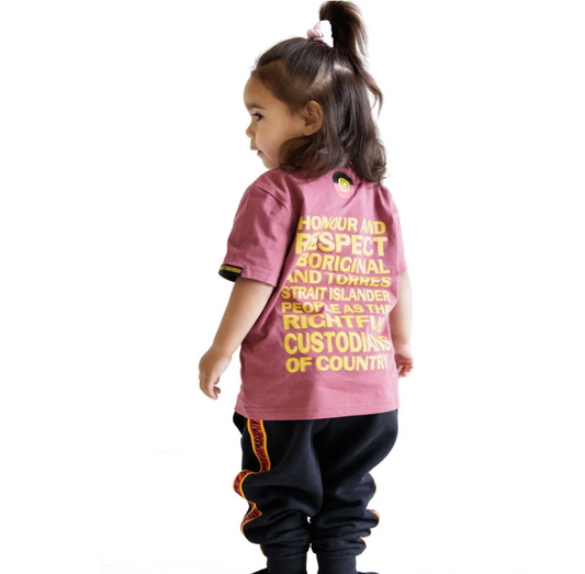 Clothing the Gaps Honour Country Kids Tee Plum