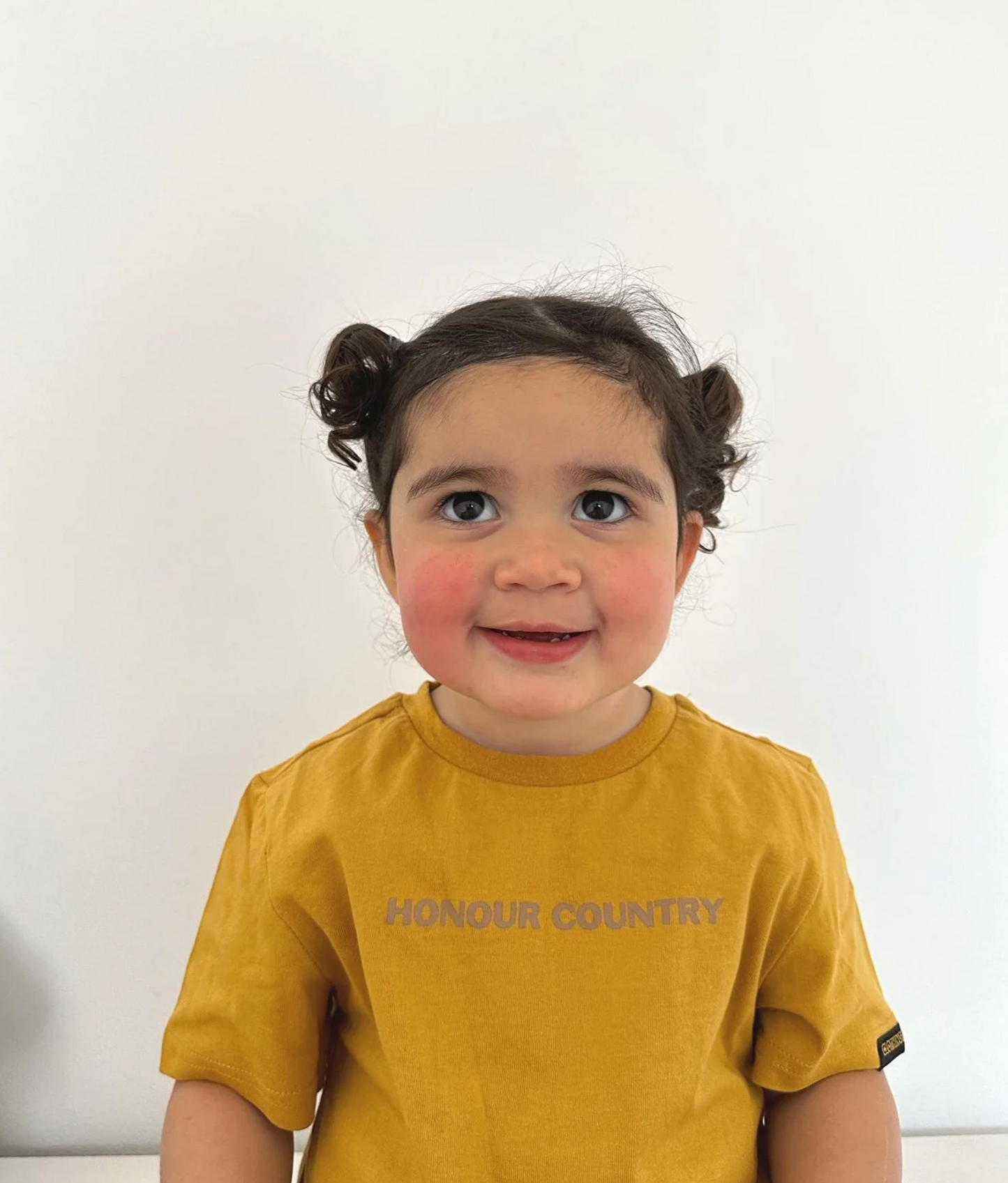 Clothing the Gaps Honour Country Kids Tee Mustard