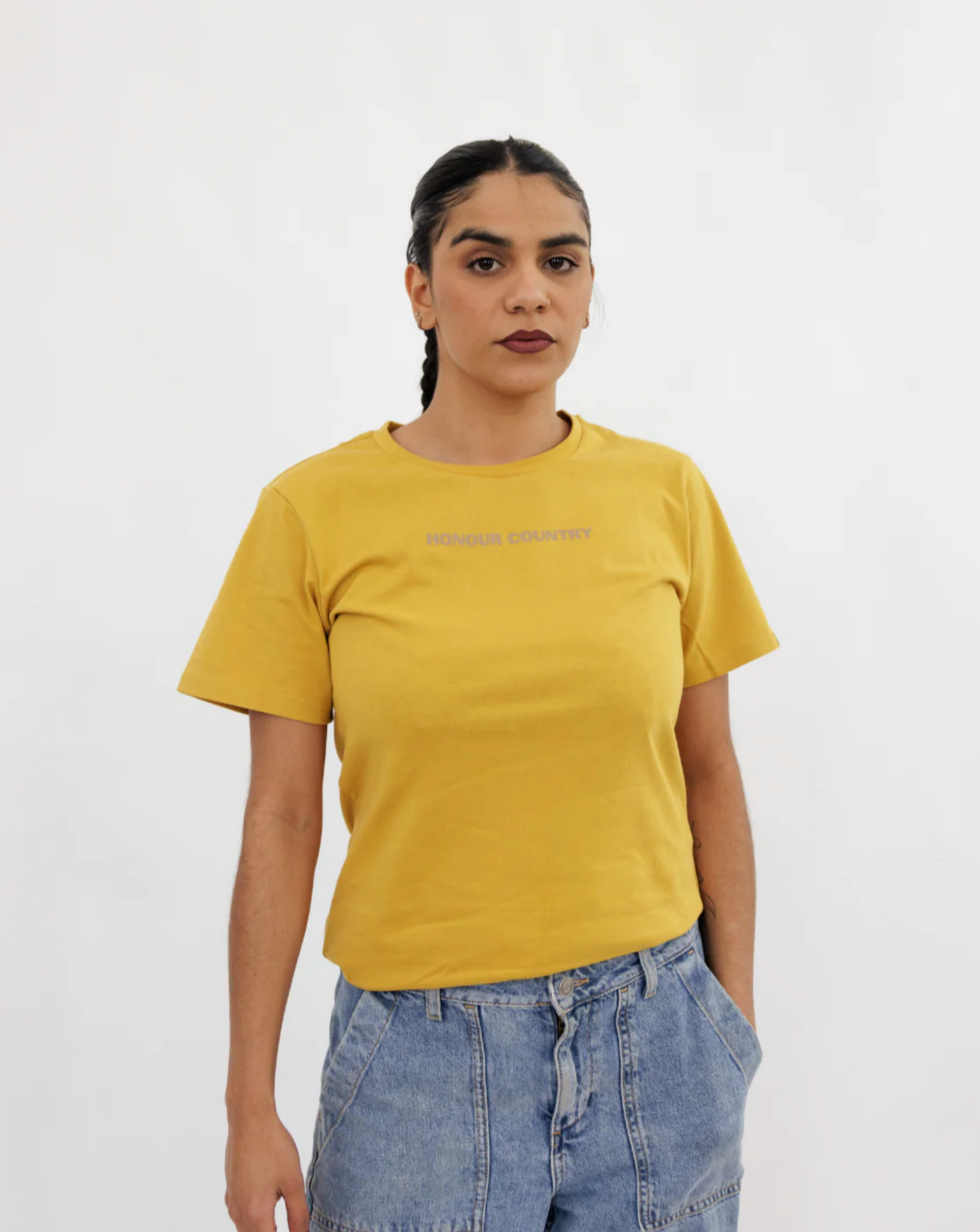 Clothing the Gaps Honour Country Kids Tee Mustard