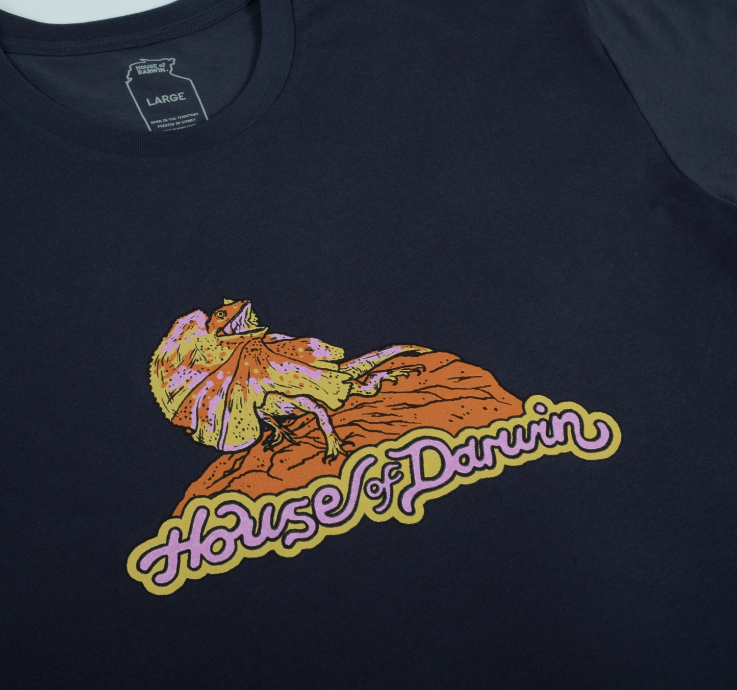 House of Darwin Frill Neck Lizard Tee