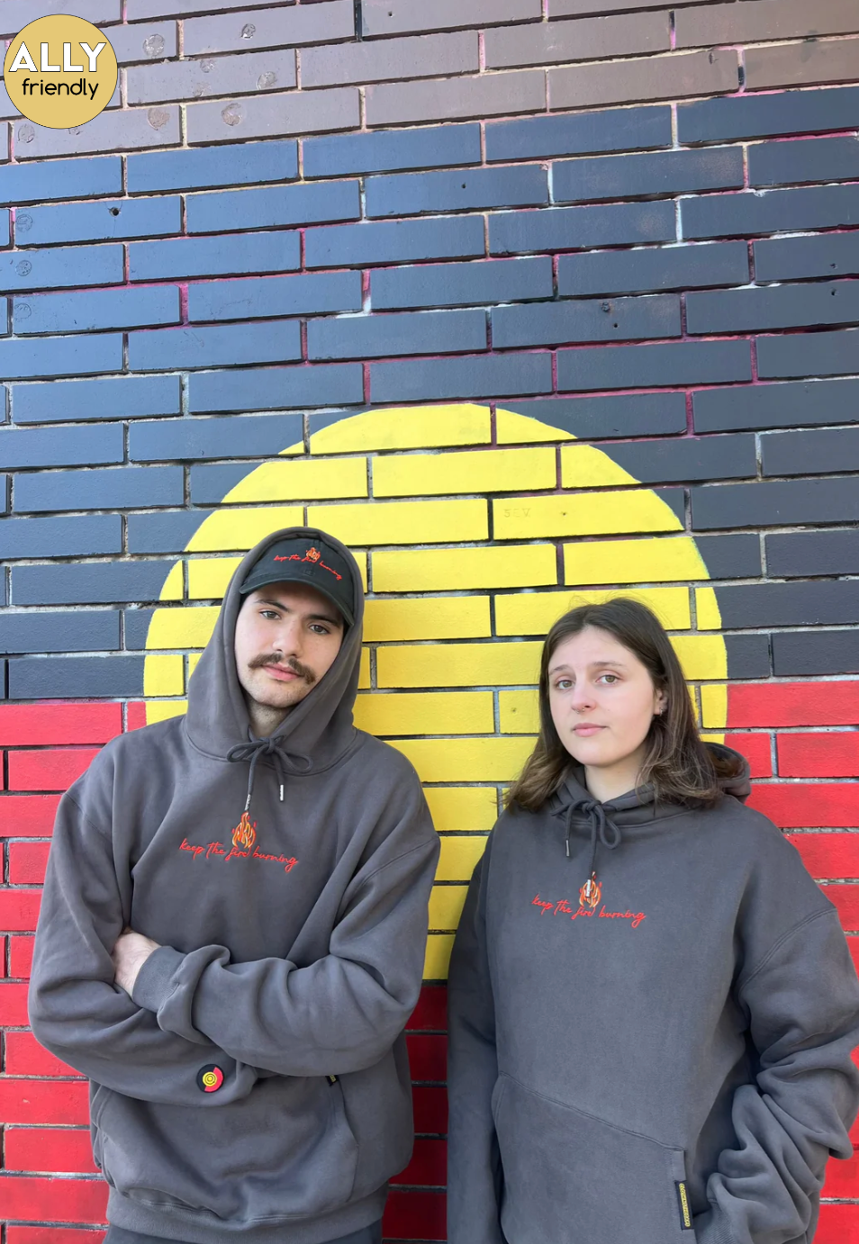 Clothing the Gaps Keep the Fire Burning NAIDOC Hoodie