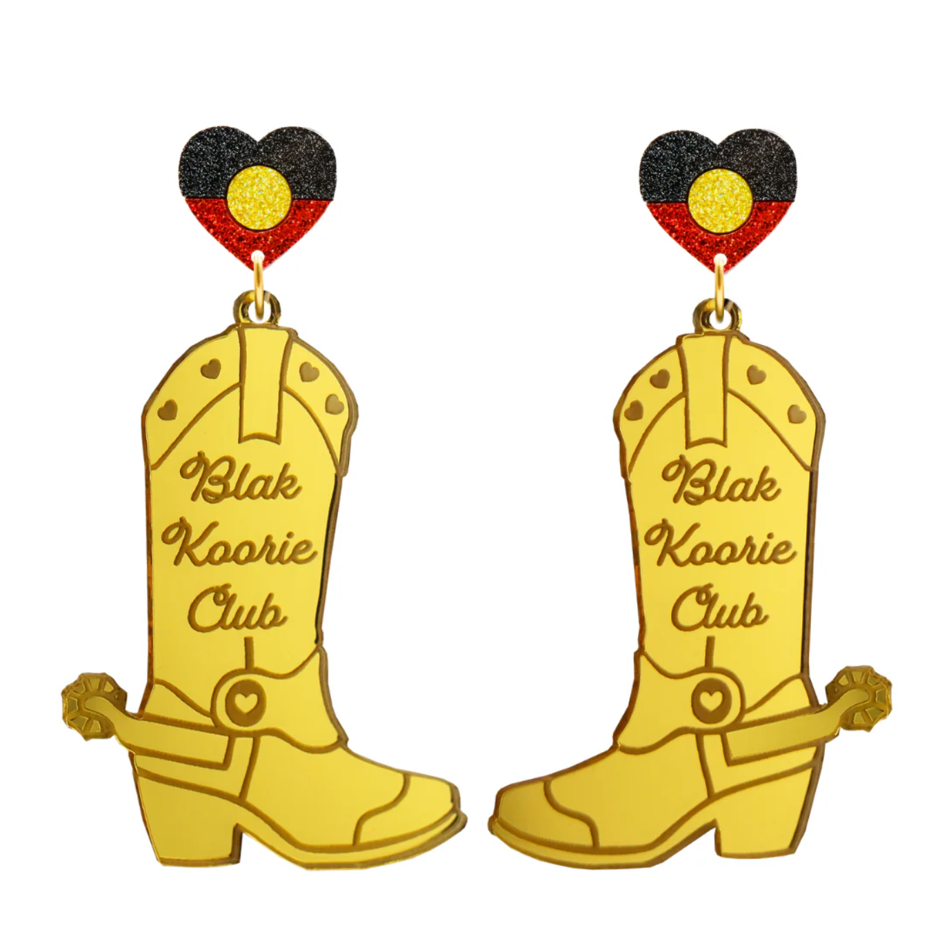 Haus of Dizzy 'Blak Koori Club' Earrings