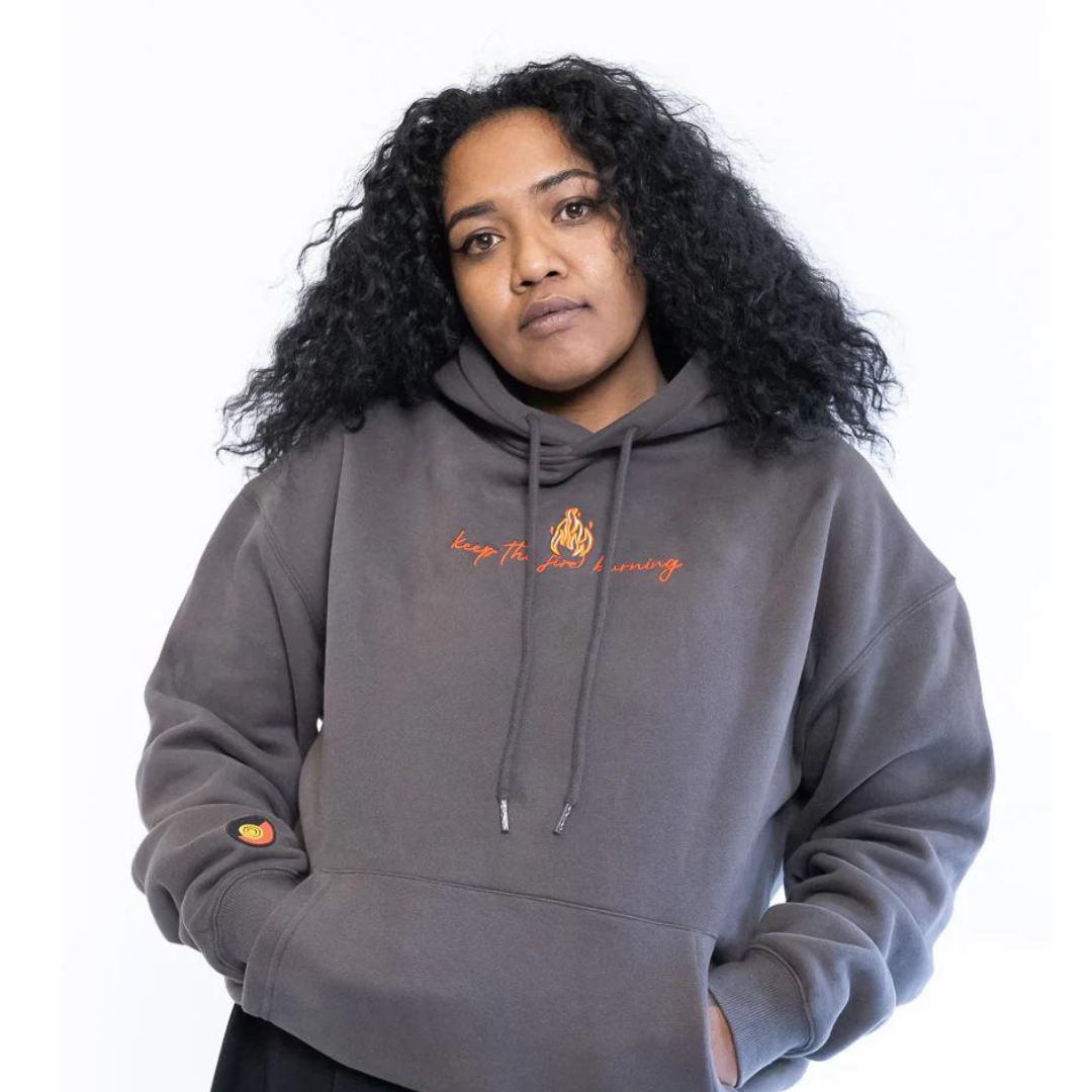 Clothing the Gaps Keep the Fire Burning NAIDOC Hoodie