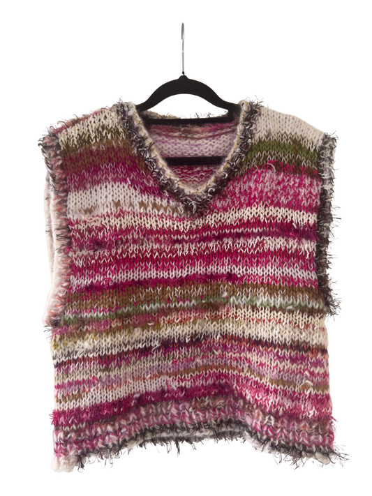 Scuzzz Knits - Hand Knitted Pink Vest