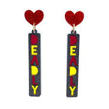 Haus of Dizzy 'Deadly' Stacked Mirror Earrings