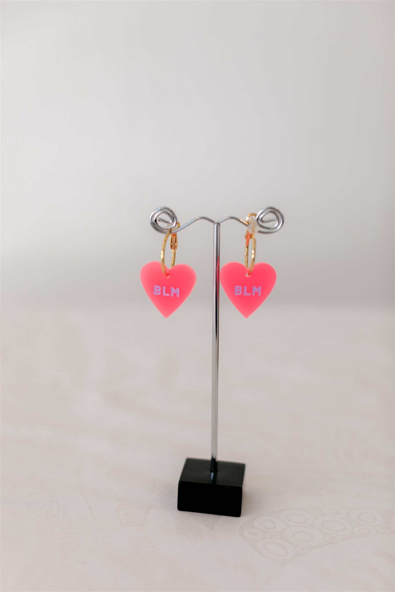 Nungala Creative BLM Heart Earrings